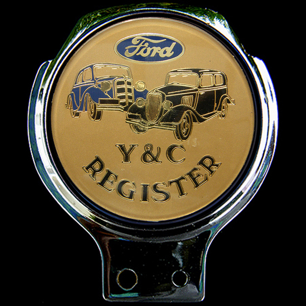 Ford Y & C Register car badge